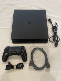 Sony PlayStation 4 Slim (PS4 Slim) 1TB Black Console Works Great! 🔥