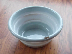 Schüssel Silikon faltbar ⌀ 31,3 grau/grünlich Salatschüssel 4 Liter 251033Lg NEU - Bild 1 von 3