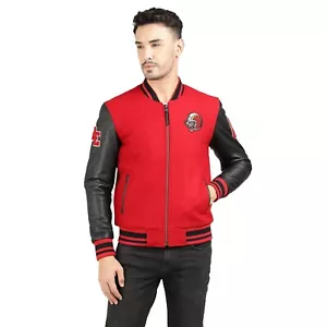 Royal Enfield VARSITY RIDING JACKET RED (2XL) 46 CM CE level 1 protectors - Bild 1 von 20
