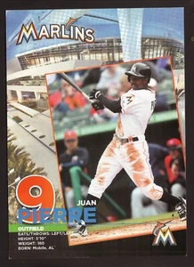 Juan Pierre Miami Marlins 5x7 SGA Color Photocard - Picture 1 of 1