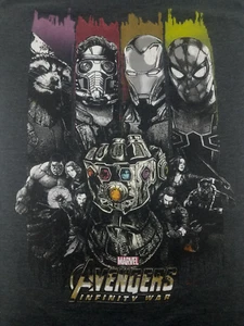 Marvel Avengers Infinity War Mens T-Shirt Small Spiderman Ironman Star Lord - Picture 1 of 3