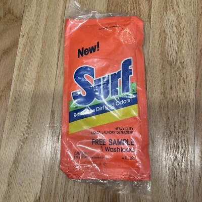 Detergente líquido para ropa surf 4 OZ tamaño muestra SIN ABRIR vintage Foto 1 de 2