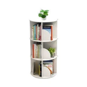 Toytexx Inc And Design 3 Tier 360 Rotating Stackable Shelves Bookshelf Organizer - Picture 1 of 3