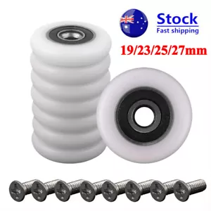 8PCS Replacement Shower Door Roller Runner Wheels 19/23/25/27mm Wheel Diameter - Picture 1 of 14