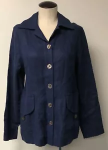 CHAQUETA DELANTERA SU ZEN PIZARRA AZUL MANGA LARGA LAGENLOOK CON CUELLO BOTÓN CON BOLSILLOS M - Imagen 1 de 6