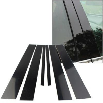 New Glossy Black Car Door Trim Cover Kit Pillar Posts For Honda Accord 2013-2017 - Image 1 of 4