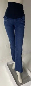 OH BABY By Motherhood Maternity Blue Denim 5-Pockets Jeans Pants Size S - Picture 1 of 9