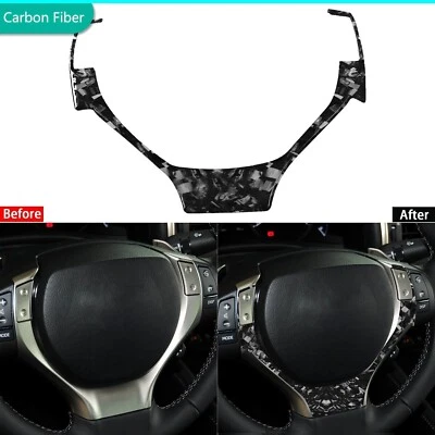 Tablero de instrumentos de fibra de carbono forjado panel de volante moldura para Lexus GS GS350 12-20 Foto 1 de 4