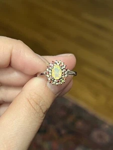 Opal Sterling Silber Cocktail Ring Gr. 8,75 - Bild 1 von 5