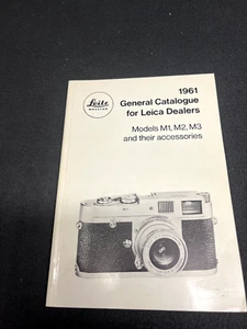 1961 Leitz Leica General Catalogue for Leica Dealers M1 M2 M3 - Bild 1 von 3