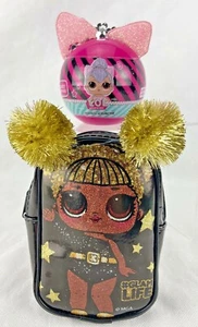 LOL Surprise 5" Mini Backpack #Glam Life Zip Close Clip-On + Scrunchie Bundle - Picture 1 of 8