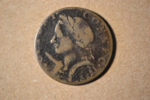 1787 Mailed Bust Left Connecticut Colonial-Horned Bust- Fine/Very Fine - Picture 1 of 4