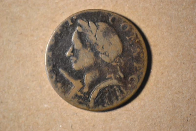 1787 Mailed Bust Left Connecticut Colonial-Horned Bust- Fine/Very Fine - Image 1 of 4