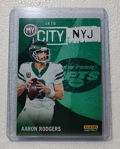 Carta Football Aaron Rodgers 2023 Panini NFL #4 My City New York Jets 1/344 - Foto 1 di 2