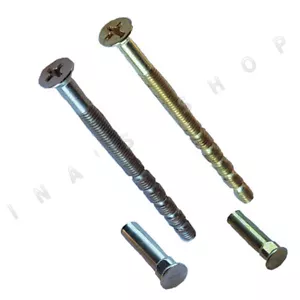M4 Secure Connecting Screws with Coach Carriage Sleeve for external UPVC door M4 - Picture 1 of 4