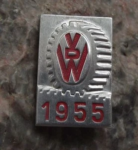 1955 VDW Verein Deutscher Werkzeugmaschinenfabriken Trade Show Messe Pin Badge - Picture 1 of 2