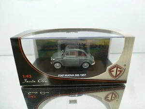 EDISON GIOCATTOLI 800121 FIAT NUOVA 500 1957 OPEN TOP - GREY 1:43 - GOOD IN BOX - Imagen 1 de 8