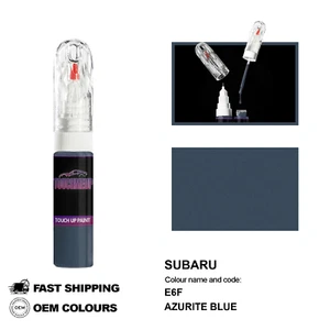 FOR SUBARU AZURITE BLUE E6F Touch Up Paint Pen Brush Fix Kit Scratch Chip Set - Picture 1 of 8