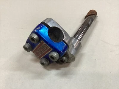 SR MS-422 Old School BMX Stem 1980s Blue Laser Top Load OG 80s 4 Bolt Race Black - Image 1 of 4