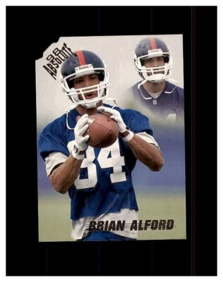 1998 Absolute Retail New York Giants Football Card #86 Brian Alford Rookie  - Image 1 of 2