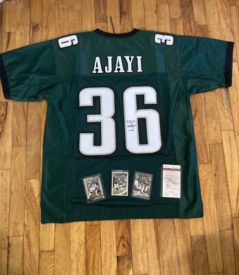 Jay Ajayi 费城老鹰队定制风格亲笔签名球衣 (JSA) XL 码 — 第 1/4 张图片