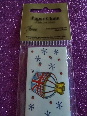  PAQUETE DE CADENA DE PAPEL CORONATION CUPCAKES 48 eslabones ~ ¡Nuevo en paquete sellado! 👉 Foto 1 de 4