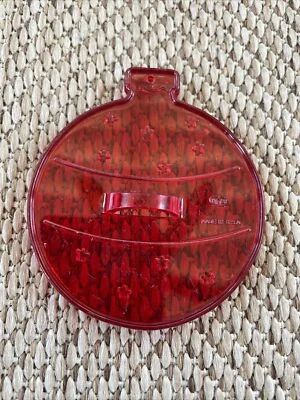 HRM Diseño Vintage Rojo Plástico Cortador de Galletas Bola Adorno Árbol de Navidad Bombilla Foto 1 de 2
