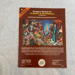 Dungeons & Dragons B1 Modul - Auf der Suche nach dem Unbekannten (TSR 9023, 1981) - Bild 1 von 4