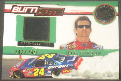 Jeff Gordon 2007 Press Pass Stealth Burnouts Race Used Tire #BO6 (242/299) - Image 1 of 2