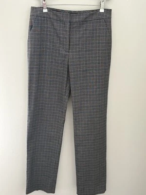 Pantalones de vestir para mujer halógenos púrpura a cuadros múltiples crosby informales de carrera talla 10 Foto 1 de 4