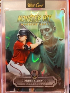 🔥 1/1 Corbin Carroll 2025 Cracked Ice Wild Card Monster Hit Dbacks 🔥 ZOMBIE  - Imagen 1 de 3