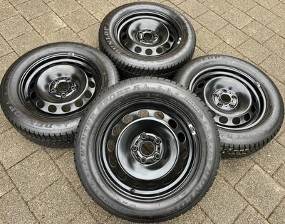 4 WINTERRÄDER AUDI Q2 GA VW T-ROC A11 205/60R16 96H DUNLOP 2019 5Q0601027AM TOP - Bild 1 von 4