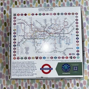 Gibbons London Underground Tube Map 1000 Piece Jigsaw Puzzle - Picture 1 of 7