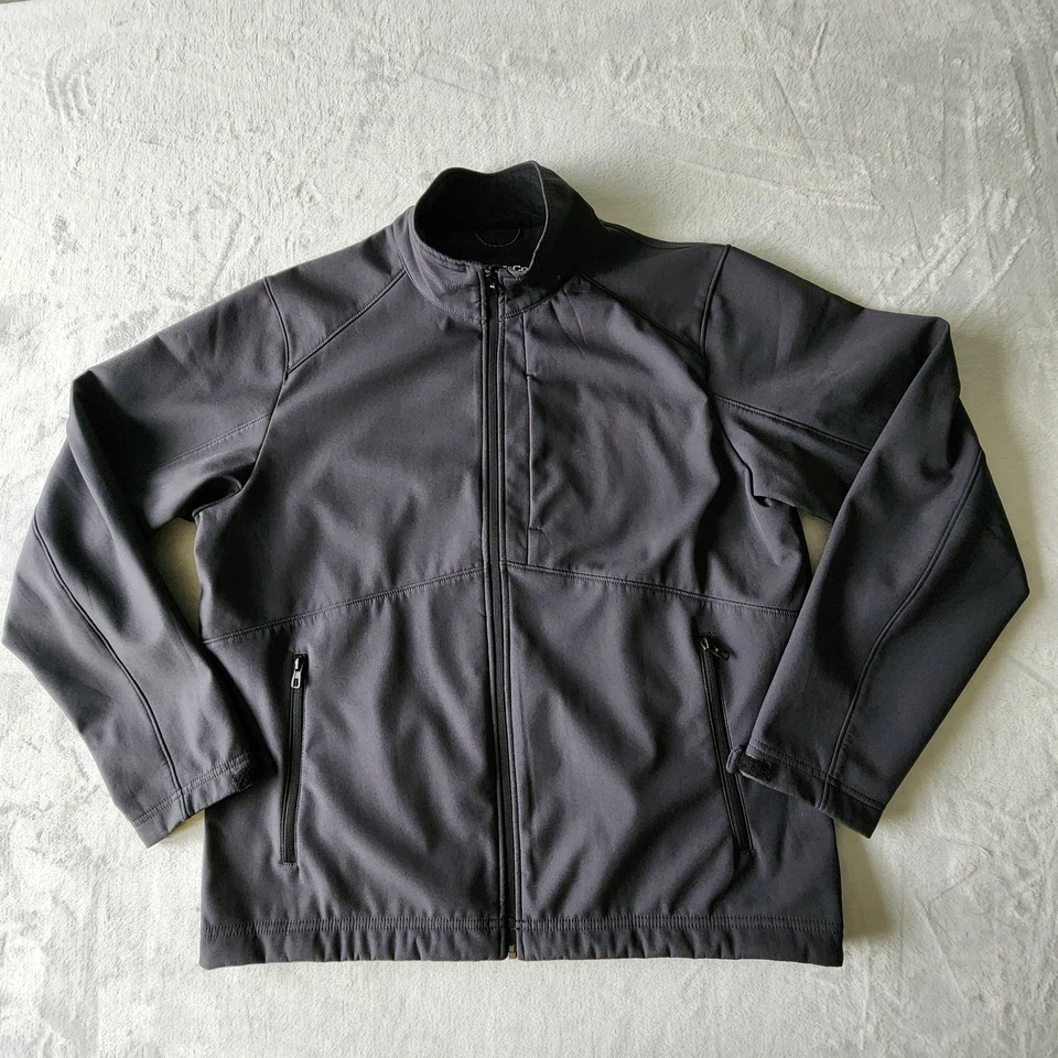 Hawke & Co Jacket Mens XL Black Stretch Soft Shell Full Zip Pockets Waterproof  - Image 1 of 4