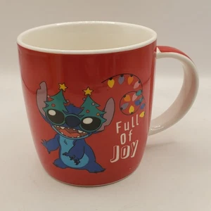 Walt Disney: CHRISTMAS STITCH "Full Of Joy" MUG - Official Lilo & Stitch - - Picture 1 of 7