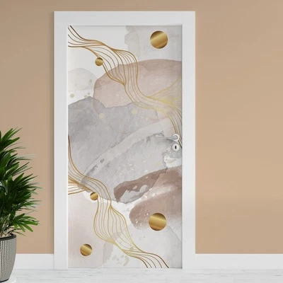 Türfolie "Abstrakte Linien" 90x200cm Türposter Aufkleber Folie Tapete TF02-36 - Bild 1 von 4