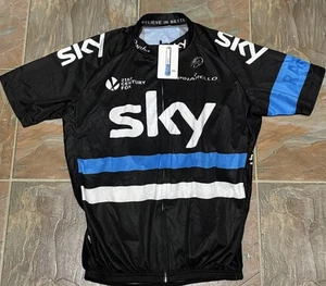Size 3x Rapha Pinarello Team Sky Black Bike Cycling Jersey 21st Century Fox Tags - Picture 1 of 8