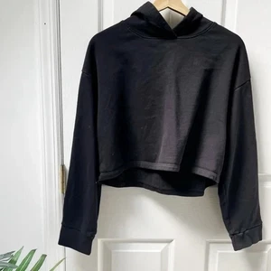 Beyond Yoga LuxeFleece Happiness Cropped Hoodie in Black Sz XS - Picture 1 of 10