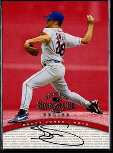 1997 Donruss Signature Bobby Jones Auto New York Mets - Picture 1 of 3