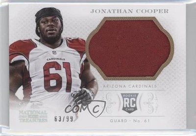 2013 Panini National Treasures Silver Materials /99 Jonathan Cooper Rookie RC - Image 1 of 2