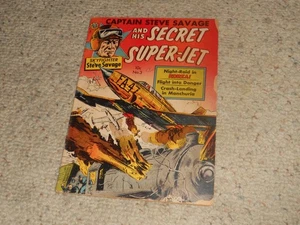 1951 Captain Steve Savage and his Secret Super-Jet Avon Comic Book #3 - Rare!!! - Picture 1 of 3