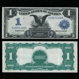 SC 1899 $1 Silver Certificate Fr.233 Black Eagle Crisp Deep Blue Seals (926X) - Picture 1 of 3