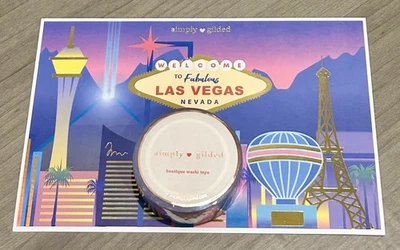NEW Simply Gilded Passport Series Las Vegas Nevada washi tape roll & postcard - Image 1 of 4