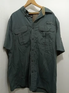 GSX Guide Series Extreme Mens Nylon Fishing Shirt Short Sleeve Sz LG Vented - Picture 1 of 6