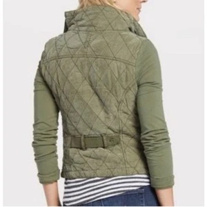 Chaqueta acolchada Anthropologie Marrakech Phoebe tan suave verde oliva mediana - Imagen 1 de 7
