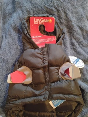 Dog Puffer Jacket Grey Small Luv Gear For Pets  Hoodie - Image 1 of 4