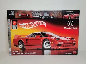 Mattel Brick Shop Hot Wheels Elite Series ’90 Acura NSX Konstruktionsspielzeug NEU VERSIEGELT - Bild 1 von 12