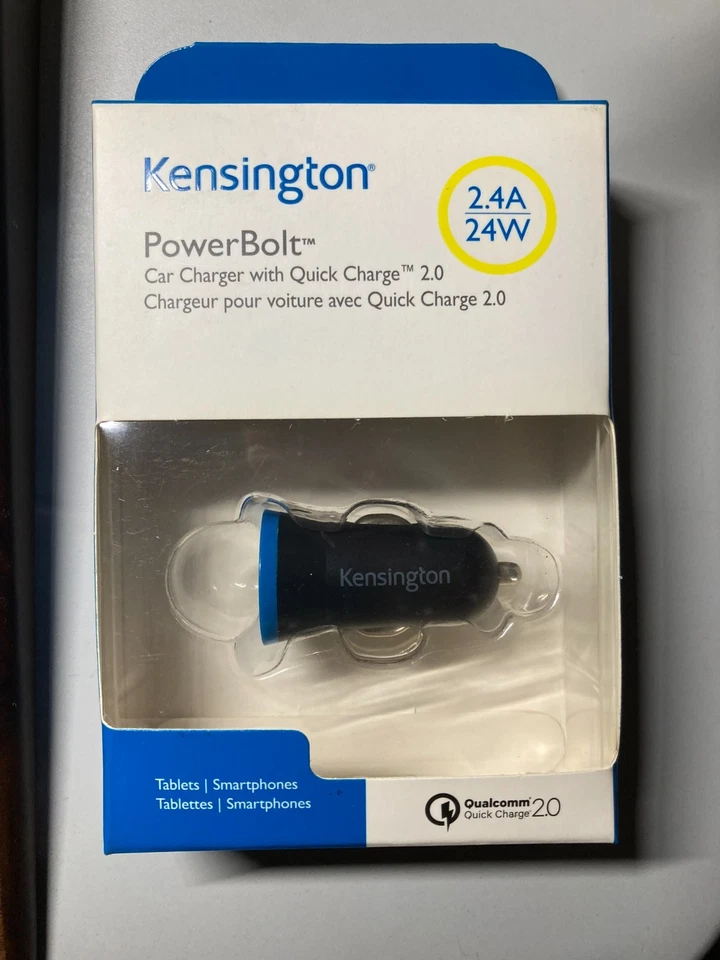 Cargador de coche Kensington PowerBolt con carga rápida 2.0 2.4A 24W Foto 1 de 3