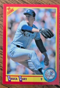 Chuck Cary New York Yankees 1990 Score Baseball Card #393 Mint - Picture 1 of 2
