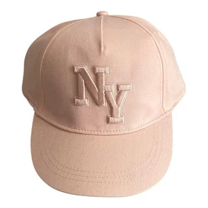 H&M Embroidered NY (New York) Light Pink Cotton Cap Kids Hat Size 8-12Y - Picture 1 of 9